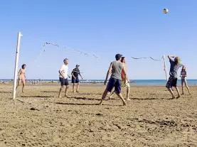 voley ball en la playa  españa alcoceber